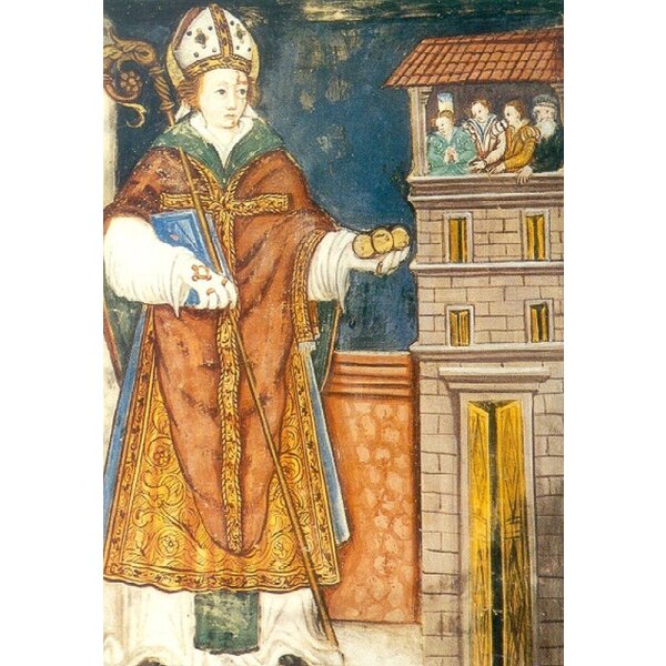 Nikolaus von Myra, 16. Jh. Wandmalerei