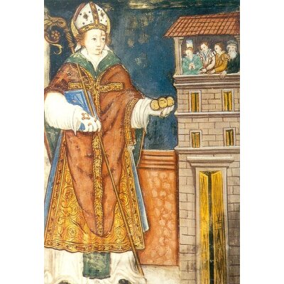 Nikolaus von Myra, 16. Jh. Wandmalerei