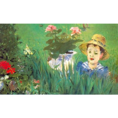 Edouard Manet. Knabe in den Blumen, 1876