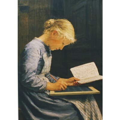 Albert Anker. Fleissig / Mädchen mit den...