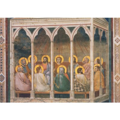 Giotto di Bondone. Pfingsten. Die Ausgiessung des H.G.