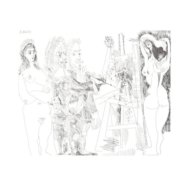 Pablo Picasso. Radierung Serie 347 - 5-5-68-II