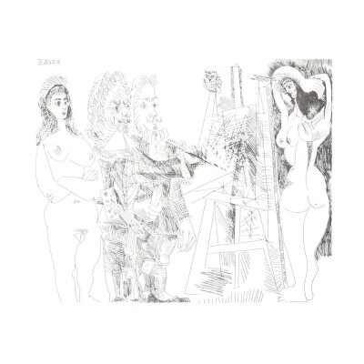 Pablo Picasso. Radierung Serie 347 - 5-5-68-II