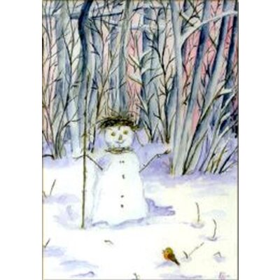 Elisabeth Heuberger. Schneemann im Winterwald