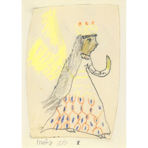 Paul Klee. Christkind mit gelben Flügeln, 1885