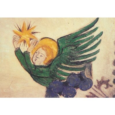 Basler Münster. Engel mit Stern, um 1400