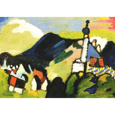 Wassily Kandinsky. Studie für "Murnau mit...