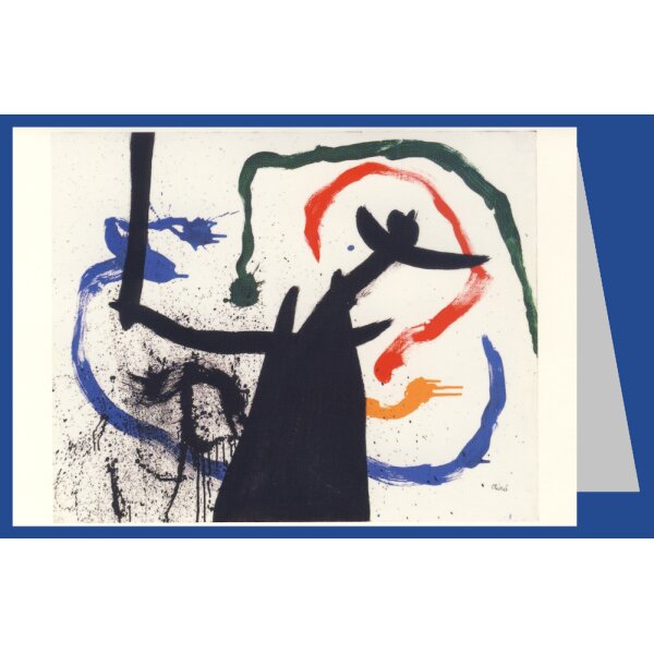 Joan Miró. Frau und Vögel, 1969