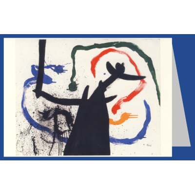 Joan Miró. Frau und Vögel, 1969