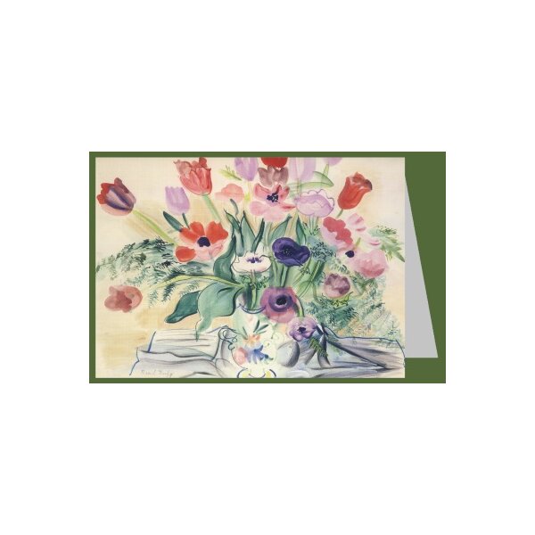 Raoul Dufy. Anemonen und Tulpen.