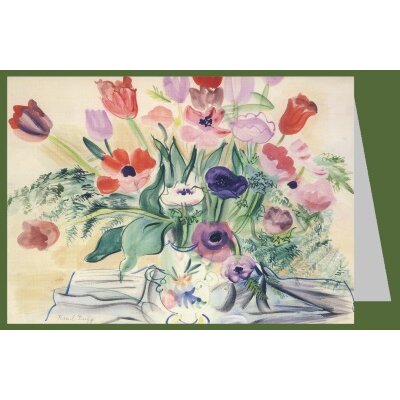 Raoul Dufy. Anemonen und Tulpen.