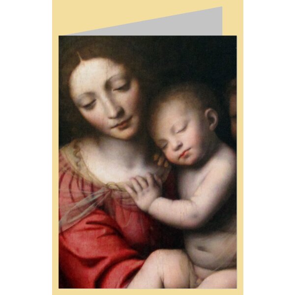 Bernardino Luini. Die Madonna, das schlafende Jesuskind ...
