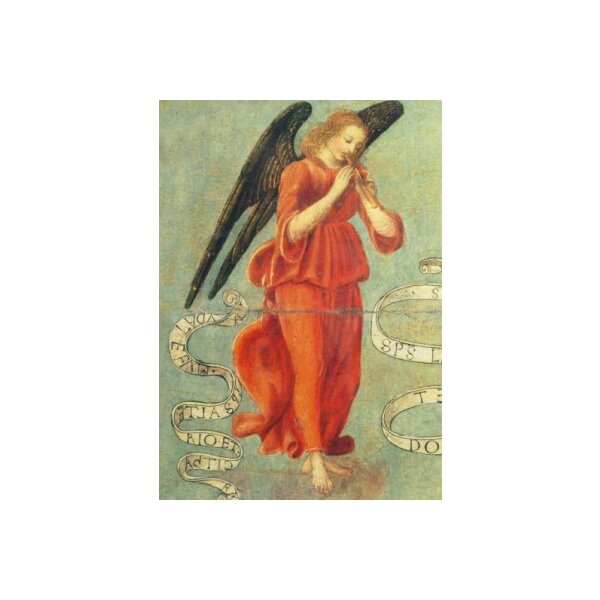 Botticini, Francesco. Flöte spielender Engel, 1475-1497