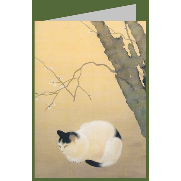 Hishida Shunso. Katze mit Pflaumenblüten, 1906
