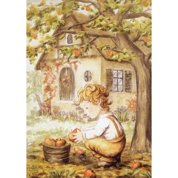 Raphaela Berendt. Apfelernte