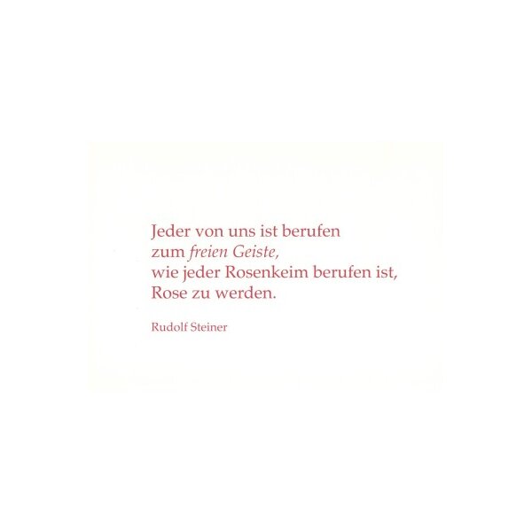 Rudolf Steiner, in "Die Philiosophie der Freiheit"