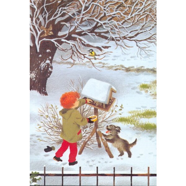 Gerda Muller. Vogelhaus im Winter