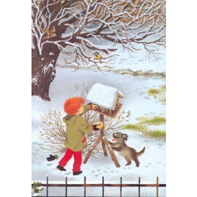 Gerda Muller. Vogelhaus im Winter