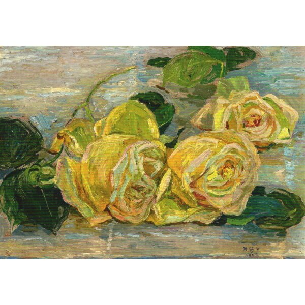 Heinrich Vogeler. Maréchal-Niel-Rosen, 1909
