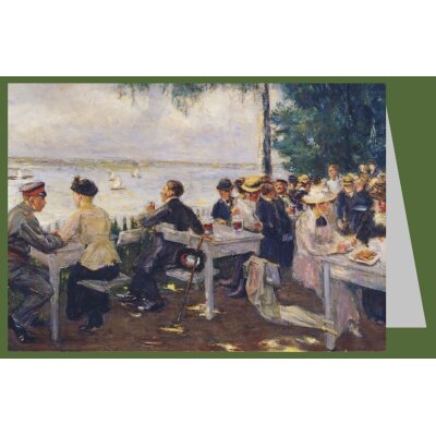 Max Liebermann. Gartenlokal an der Havel-Nikolskoe, 1916