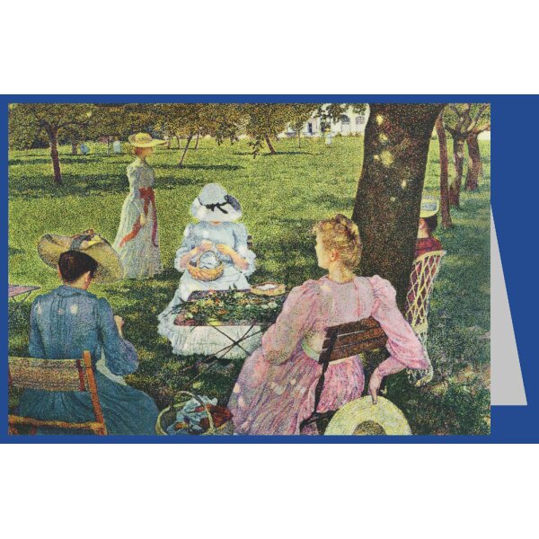Théo van Rysselberghe. Familie im Obstgarten, 1890