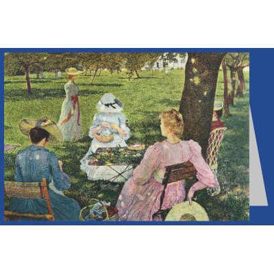 Théo van Rysselberghe. Familie im Obstgarten, 1890
