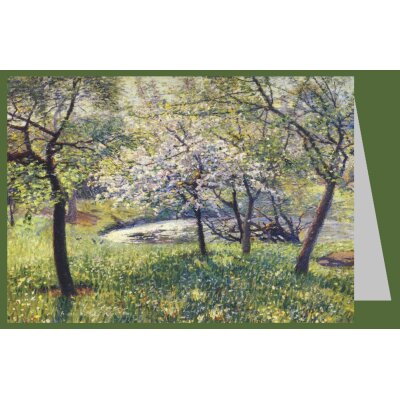 Georg Burmester. Blühende Obstbäume, 1893