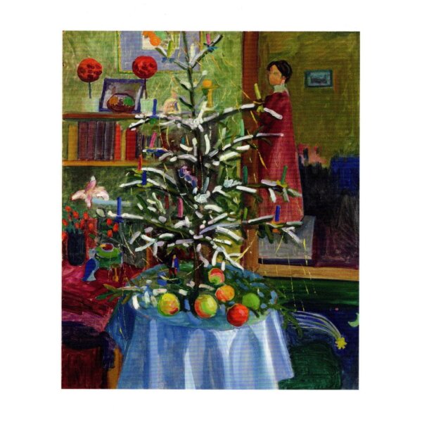 Gabriele Münter. Interieur mit Weihnachtsbaum ca1912/14
