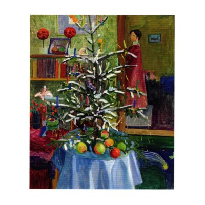 Gabriele Münter. Interieur mit Weihnachtsbaum ca1912/14