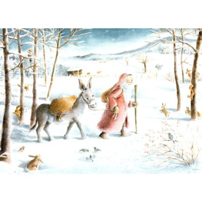 Dorle Schausbreitner. St. Nikolaus und der Esel