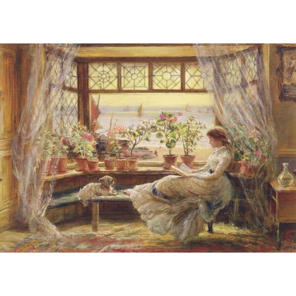 Charles James Lewis. Lesende am Fenster