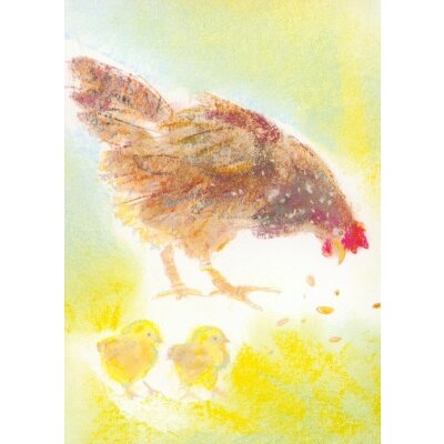 Grills, C. Meine Tiere 7, Huhn mit Küken. KK.