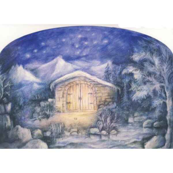 Friedgard Pundsack-Rohde. Adventskalender. 43 x 30 cm