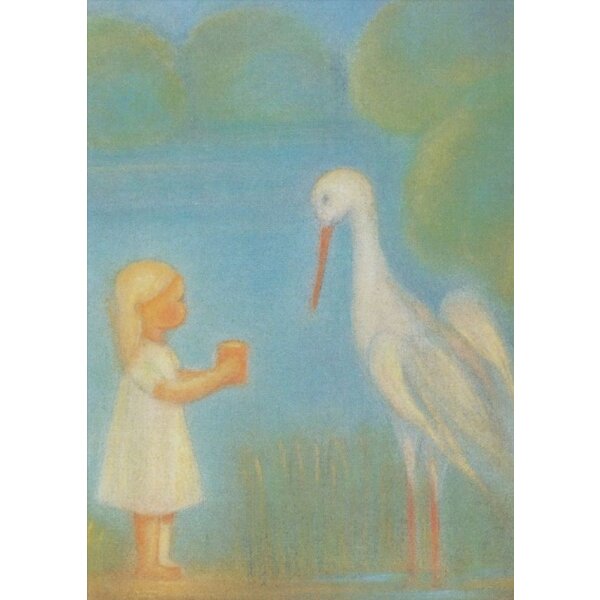 Ruth Elsässer. Kind mit Storch