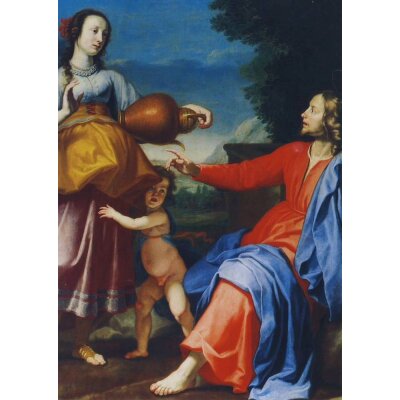 Lorenzo Lippi. Christus und die Samariterin am Brunnen
