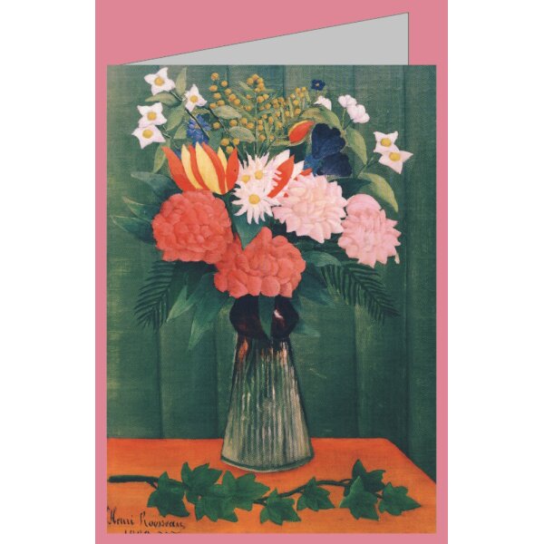 Henri Rousseau. Blumenstrauß mit Efeuzweig, 1909