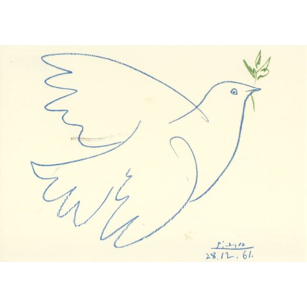 Pablo Picasso. Colombe bleue, 1961