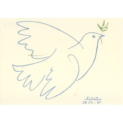 Pablo Picasso. Colombe bleue, 1961