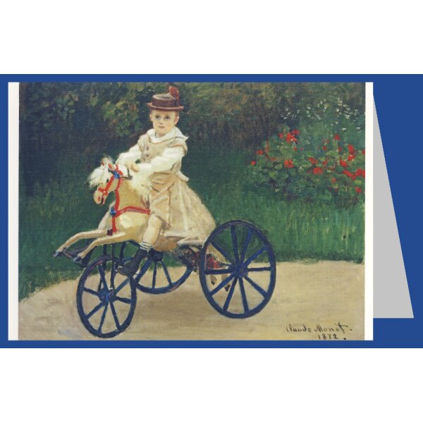 Claude Monet. Jean Monet auf seinem Pferdewägelchen