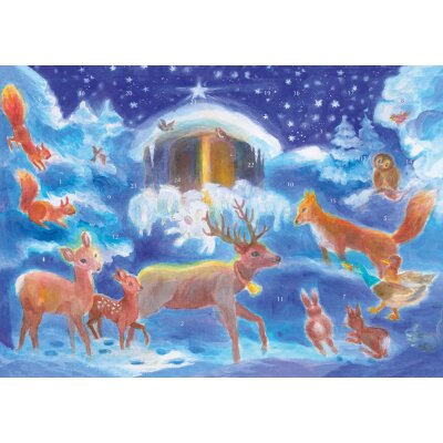 Christiane Lesch. Weihnachten mit den Tieren. 21x14,8cm.