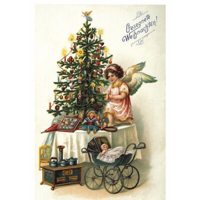 Historisch. Weihnachtsbescherung