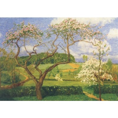Fritz Overbeck. Blühende Obstbäume. Im Mai II, 1906/08