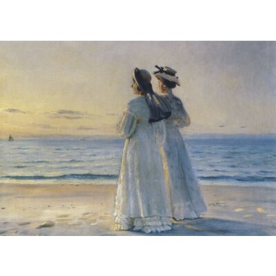 Michael Ancher. Zwei Frauen am Strand von Skagen, 1908