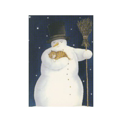Catarina Kruusvai. Schneeman mit Katze
