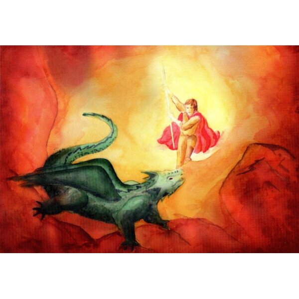 Karin Greisner. Sankt Michael mit Drachen,2020