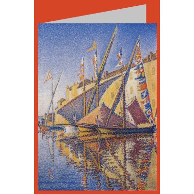 Paul Signac. Segelboote im Hafen von St. Tropez, 1893