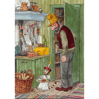 Sven Nordqvist. Pettersson in der Küche