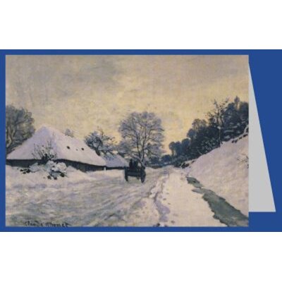 Claude Monet. Der Karren. Landstraße im Schnee bei...