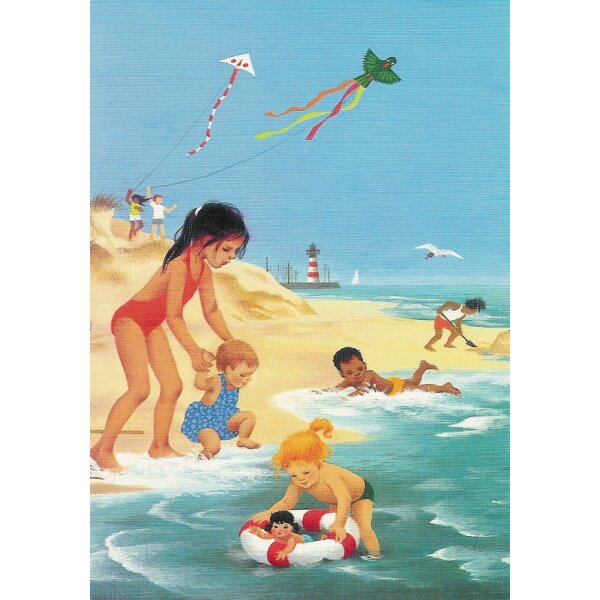Gerda Muller. Sommer, Kinder am Meer. KK
