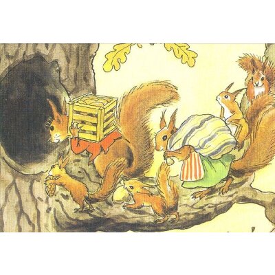 Elsa Beskow. Eichhörnchenfamilie